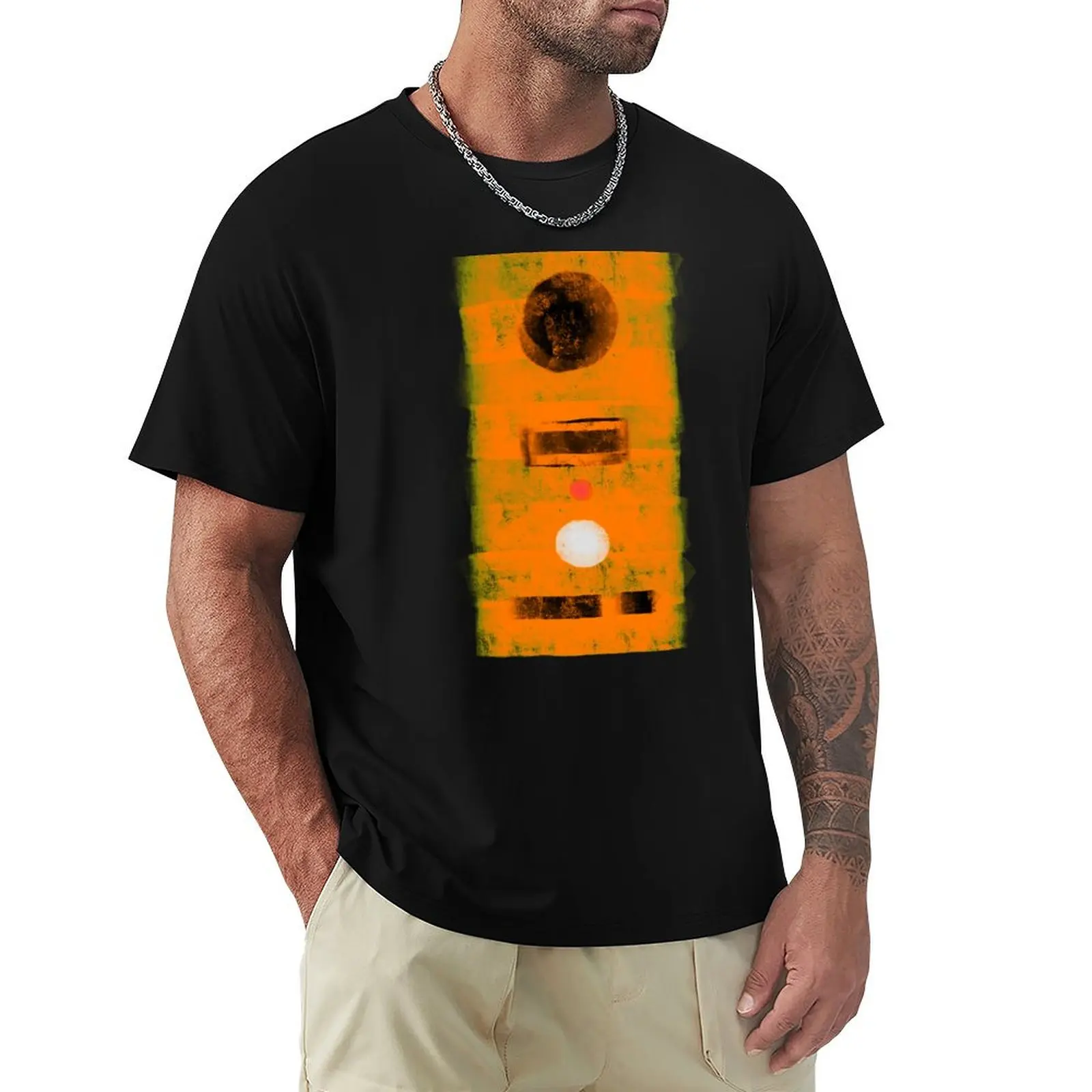 Camiseta MXR Phase 90 con estampado de pintura impresionista, ropa informal básica, camiseta de manga corta