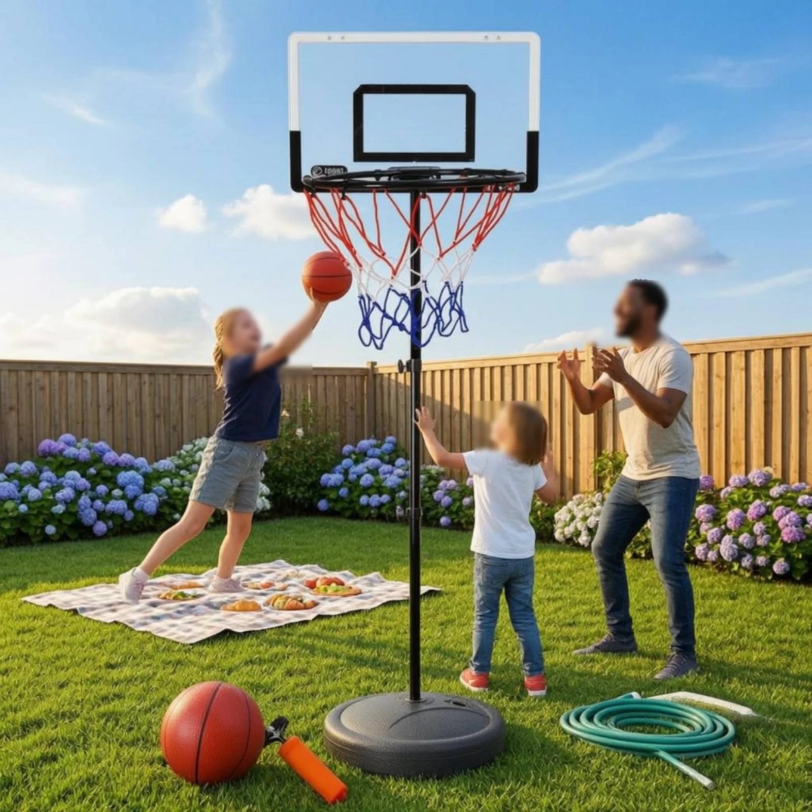 Portable Basketball Stand Rect - огляд і ціна Sports Equipment Basketball