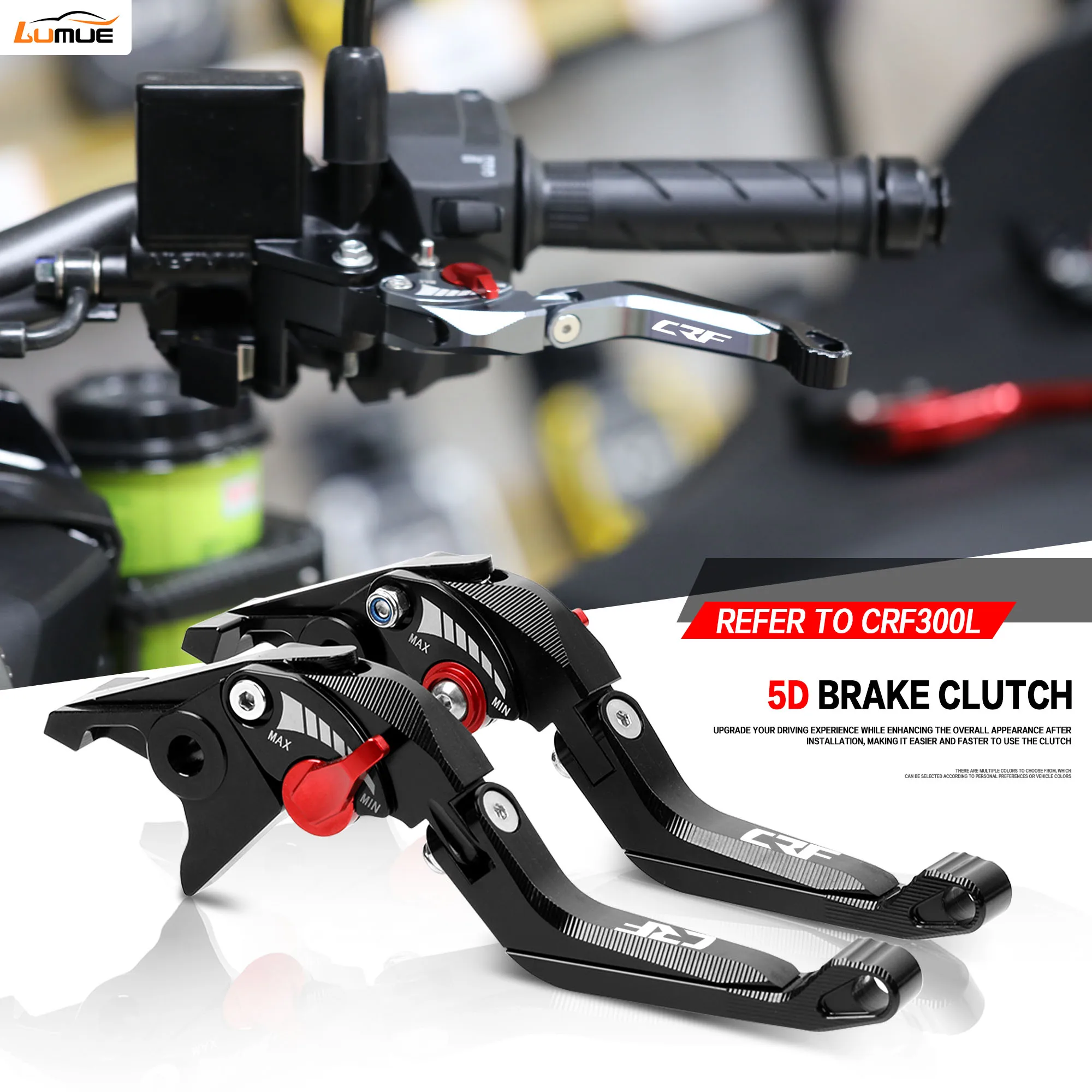

For CRF300L CRF300 Rally CRF 300 L 2021-2026 MOTOPA Motorcycle Adjustable CNC 5D aluminium Brake Clutch Levers Handle