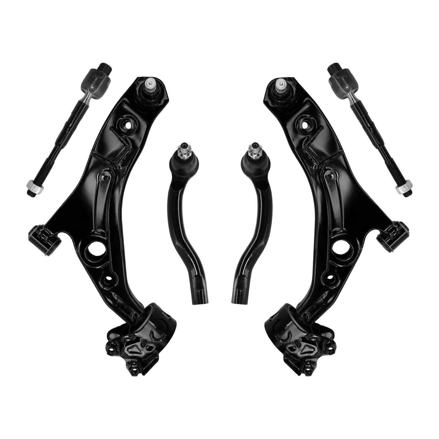 

TOPICKSAP 6Pcs Front Control Arm Ball Joint Tie Rod for Ford Edge Lincoln MKX 2007 2008 2009 2010 2011 2012 2014 2015