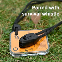 New Practical Outdoor Survival Reflective Signal Mirror Adventure Mirror Multi-function Signal Mirror Camping Tools Accessories