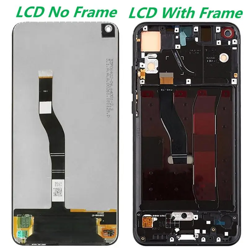 6.4  Original Nova 4 LCD For Huawei Honor View20 LCD Touch Screen  Digitizer Assembly Honor V20 VCE-AL00 LCD Display With Frame