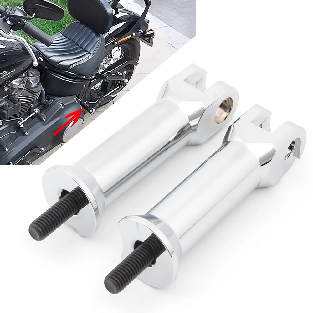 

Подножки для заднего пассажира мотоцикла, подставка для ног, крепление для подставки для ног, комплект скоб для Harley Softail Fat Boy Breakout FXFB 2018-20