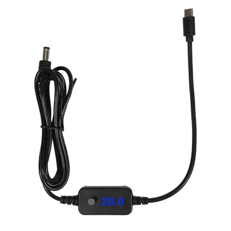 

F68B Charging Cable USB C to DC5521 DC5525 Adapter Cable 5.5x2.1mm Plug For Camera