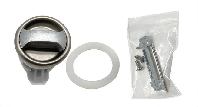 Zinc Alloy 17-Inch Round Door Lock – Heavy-Duty RV Toilet Lock for Caravan, Camper & Motorhome