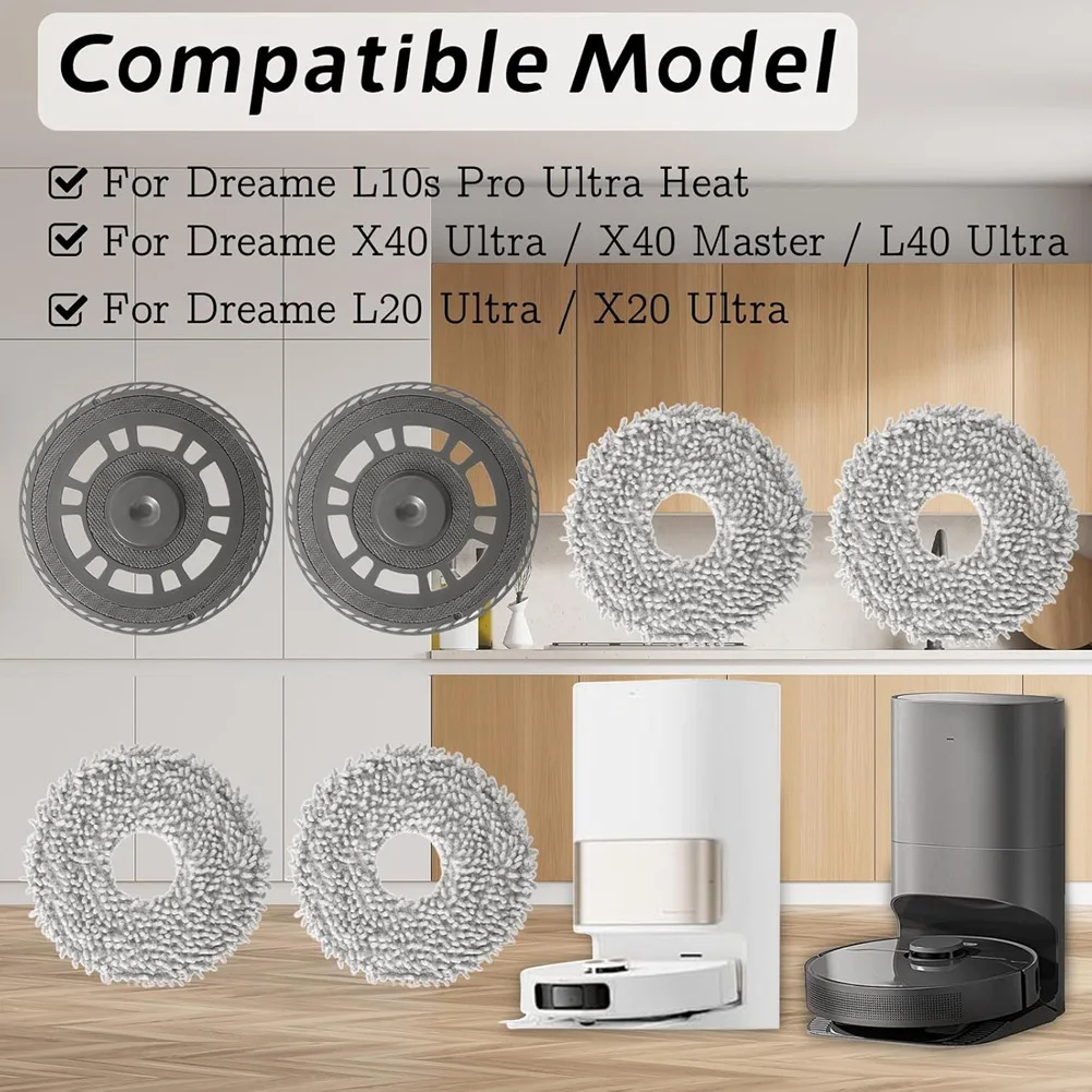 A05G-Кронштейны для швабры Dreame L10s Pro Ultra Heat, X40 Ultra, X40 Master, L40 Ultra, L20 Ultra Детали пылесоса Пластины для швабры