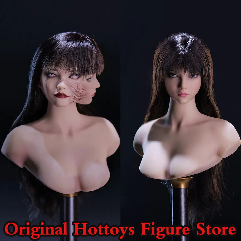 

YMTOYS YMT090 1/6 Scale Women Soldier Head Sculpture Twin Sisters Fujiang Head Carving Fit 12-inch Action Figure Model Body
