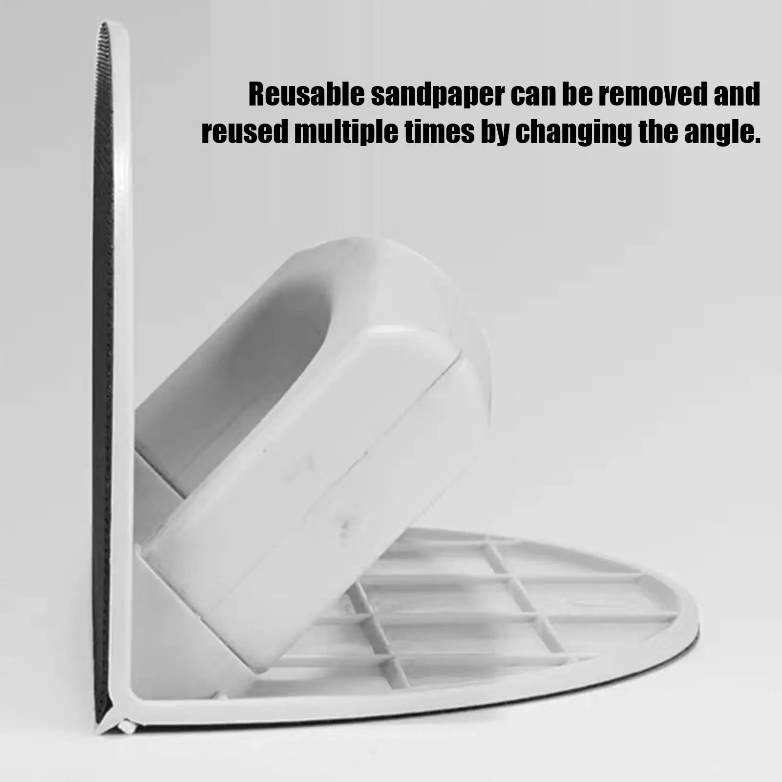 

Half-Round Sander/Sandpaper Durable Plastic Corner Sander, Ergonomic Handheld Tool for Woodworking DIY Projects