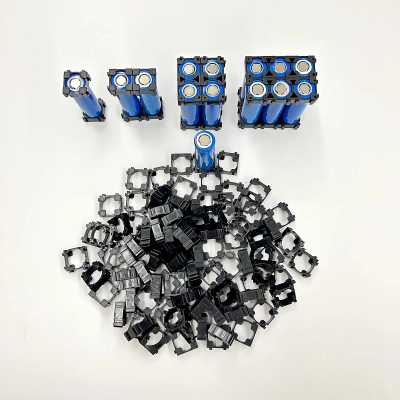 100PCS 18650 21700 Lithium battery pack fixed combination bracket ABS+PC flame retardant fireproof