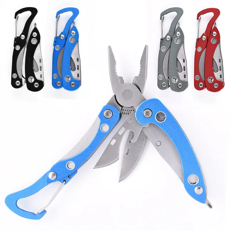 Swayboo 7 In 1 Stainless Steel Blade Multi-functional Pliers with Mini Foldable  Knife Gift Lylon Bag Outdoor Camping Hiking