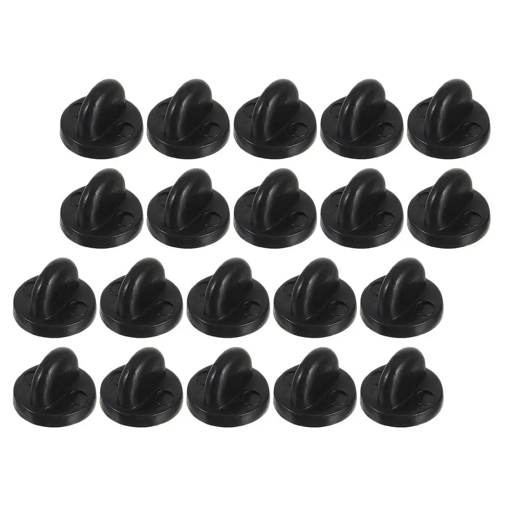300Pcs Lightweight Rubber Butterfly Clutch Pin Backs Smooth Non-Damaging Secure Grip for Badges Brooches Lapel Pins Enamel Pins