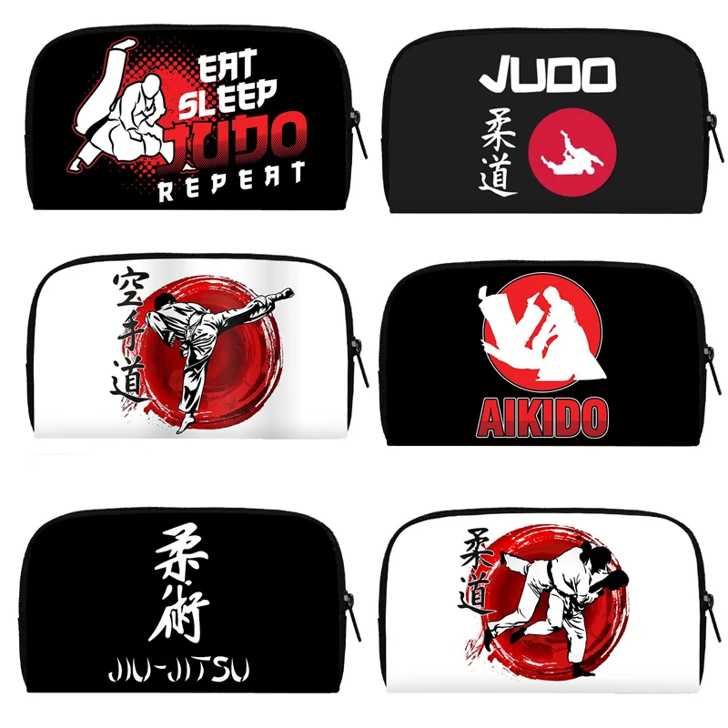 Cool Martial Art Judo / Taekwondo Print Wallets Karate / Aikido Purse Boys Girls Money Coin Bags Women Leisure Long Wallets Gift