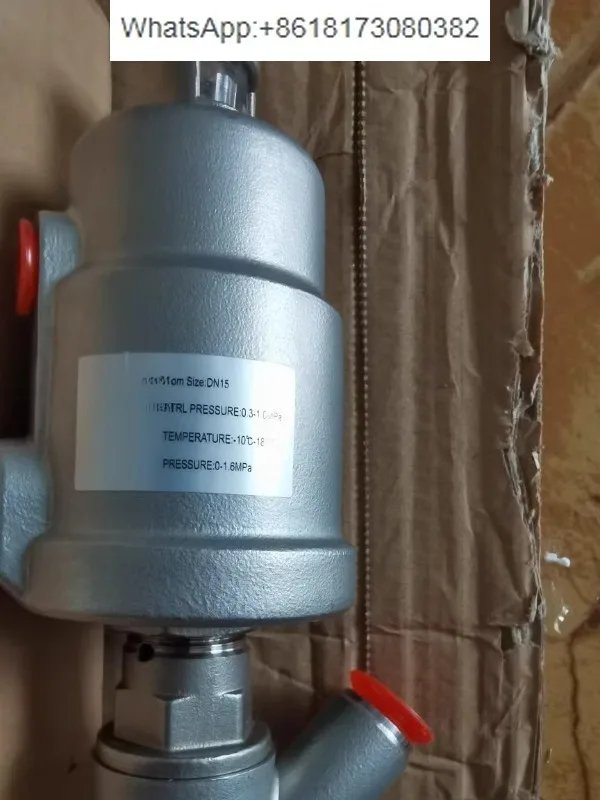 20509676   Válvula pneumática de assento angular DN15,