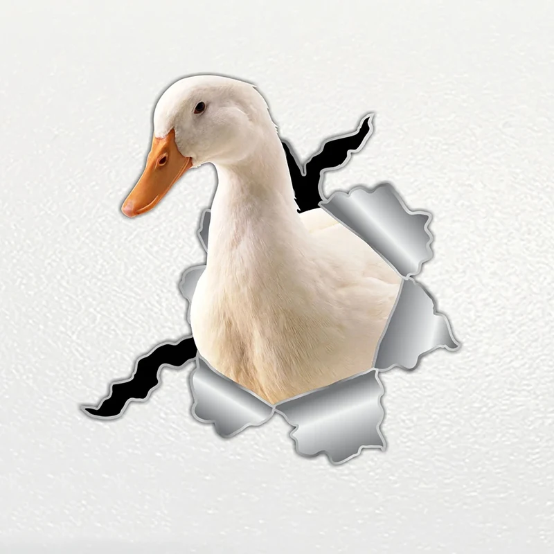 V1061# Car Sticker Duck Pet Animal Waterproof Vinyl Decal Car Accessories Decor Pegatinas Para Coche