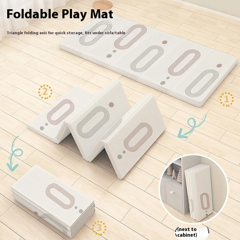 

Baby Play Mat Foldable Extra Large Thick Foam Crawling Mat 180x200CM Non Toxic Waterproof Floor Rug for Infant Toddler Activity
