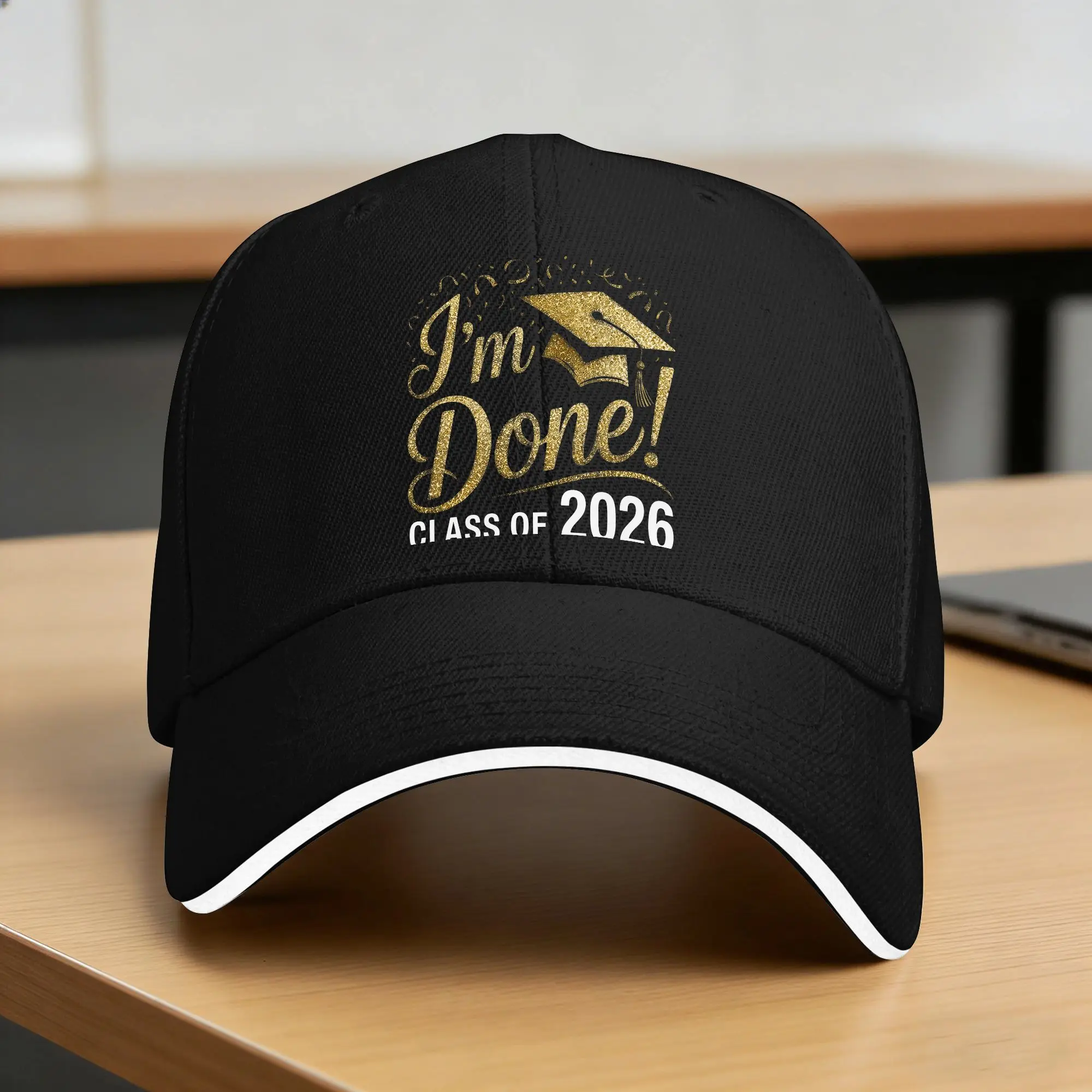Summer Casual Baseball Cap Class of 2026 Senior 2026 Graduation Running Hippie Hip Hop Hats For Men  y2k Funny Snapback Cap