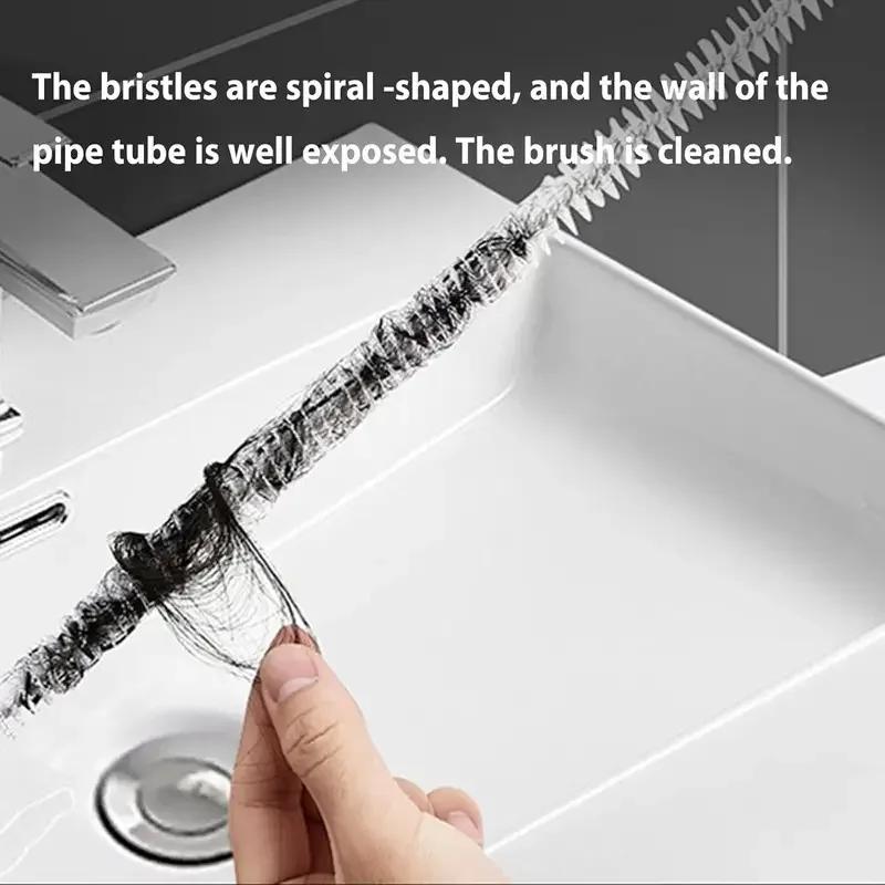 أداة تنظيف الصرف المرن - مزيل تسد الشعر القابل للانحناء لتنظيف أنابيب الحوض والدش وحوض الاستحمام وتنظيف منظف المطبخ