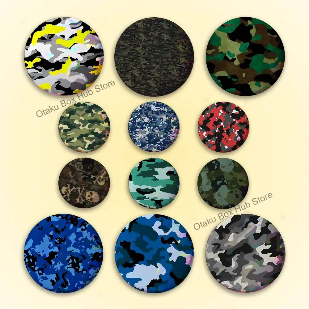 

Fashion Camouflage Cute Game Icons Pins Cartoon Character Enamel Brooch Backpack Clothing Badge Accessories Gifts