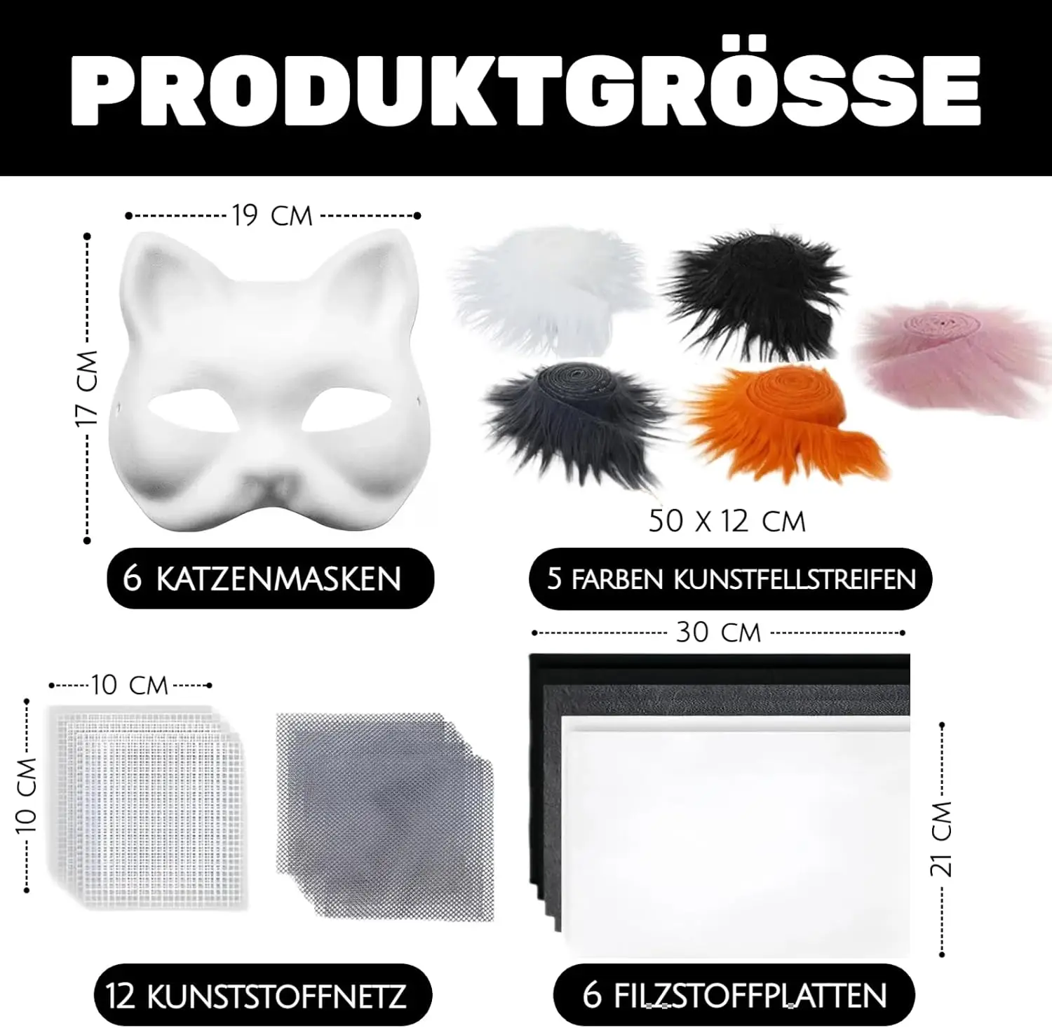 Kit de masque Therian DIY : coussin pour le visage en fourrure de chat et de renard pour Halloween – acheter les meilleurs produits dans la boutique en ligne