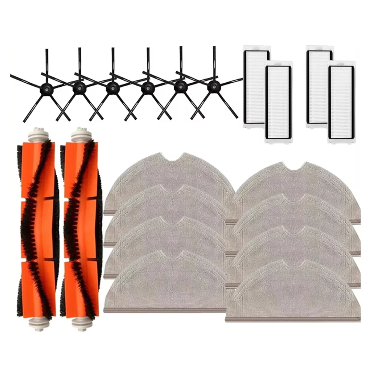 أفضل الملحقات لشاومي Roborock S5 Max S50 S55 S5 S6 S6 MaxV E4 E5 روبوت فراغ قطع الغيار مرشح فرشاة الجانب الرئيسي