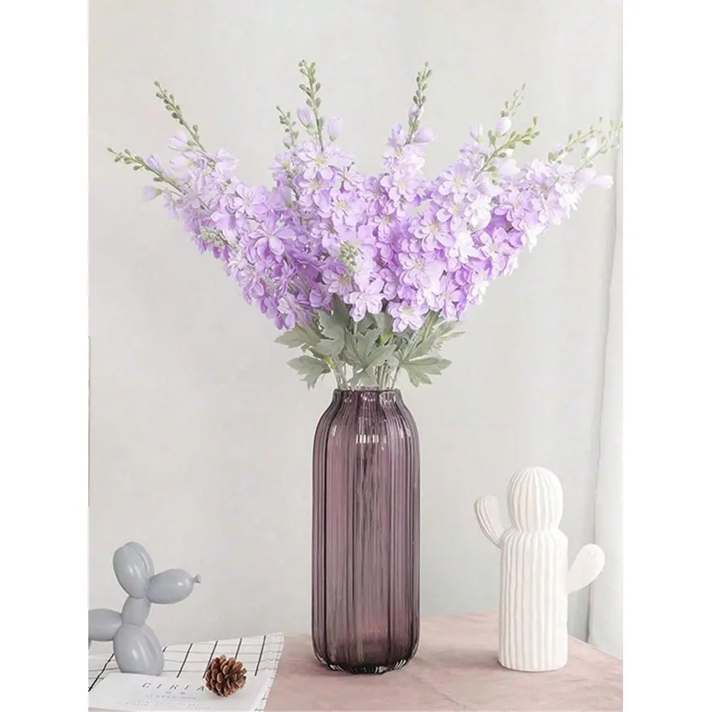 

Искусственные цветы дельфиниум, шелковые цветы, цветы ларкспур, 33,5 дюйма, длинный стебель, искусственные цветы для высоких ваз, для дома и сада