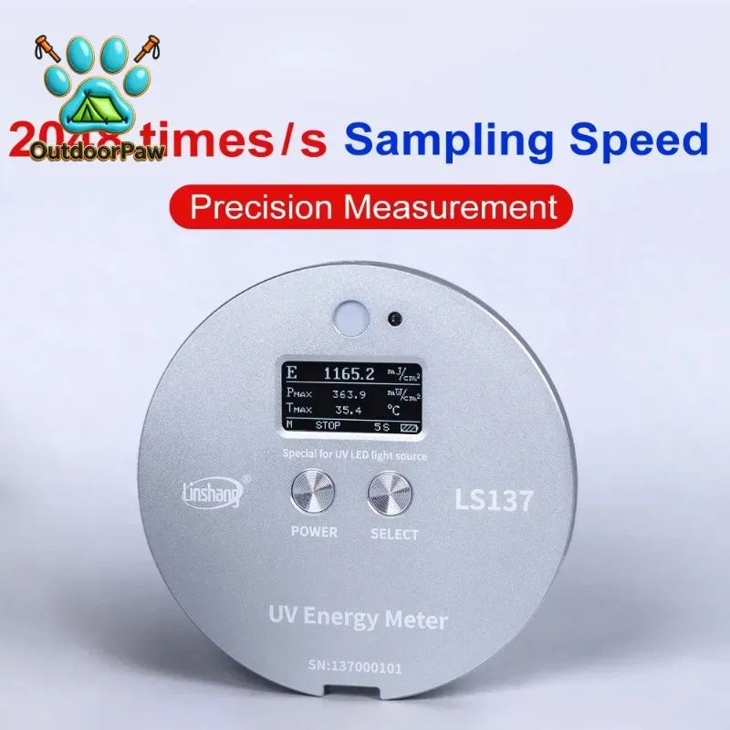 Uv Energy Meter Radiometer UVA LED Light Sources LS137 Measure Energy, Power and Temperature Ultra-small Size High Precision