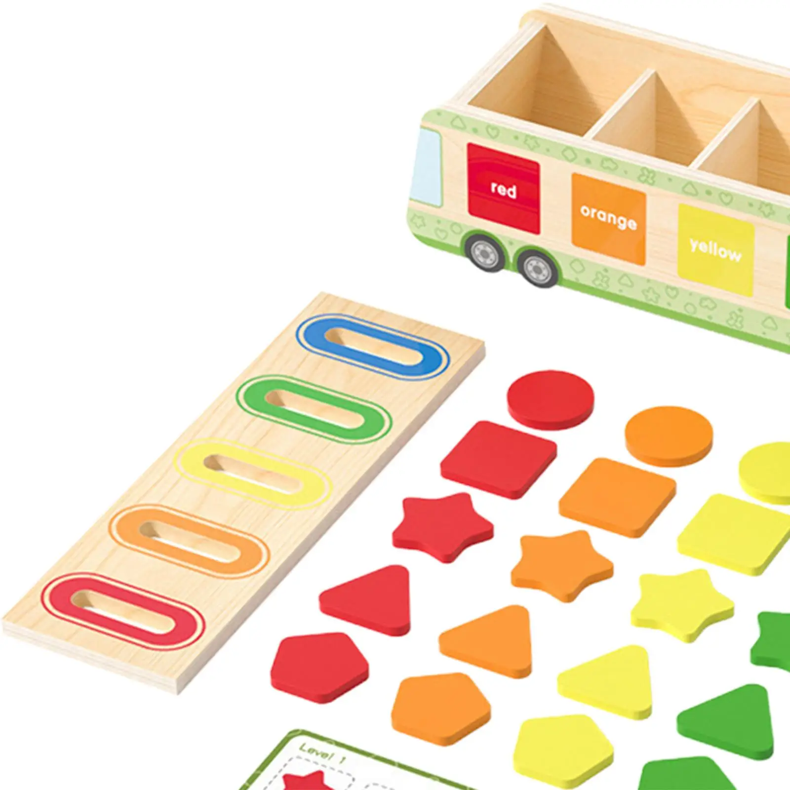 Wooden Color and Shape Sorting Toy Educational Toys for Kids Baby Gifts