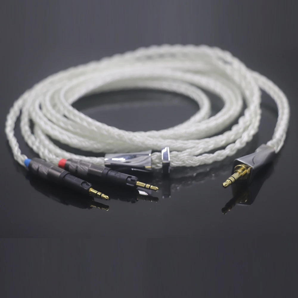 Утолщенный кабель Haldane Xiaoman на талии, 16-ядерный кабель для обновления наушников OCC из чистого серебра для Technica ATH-R70X R70X R70 X5