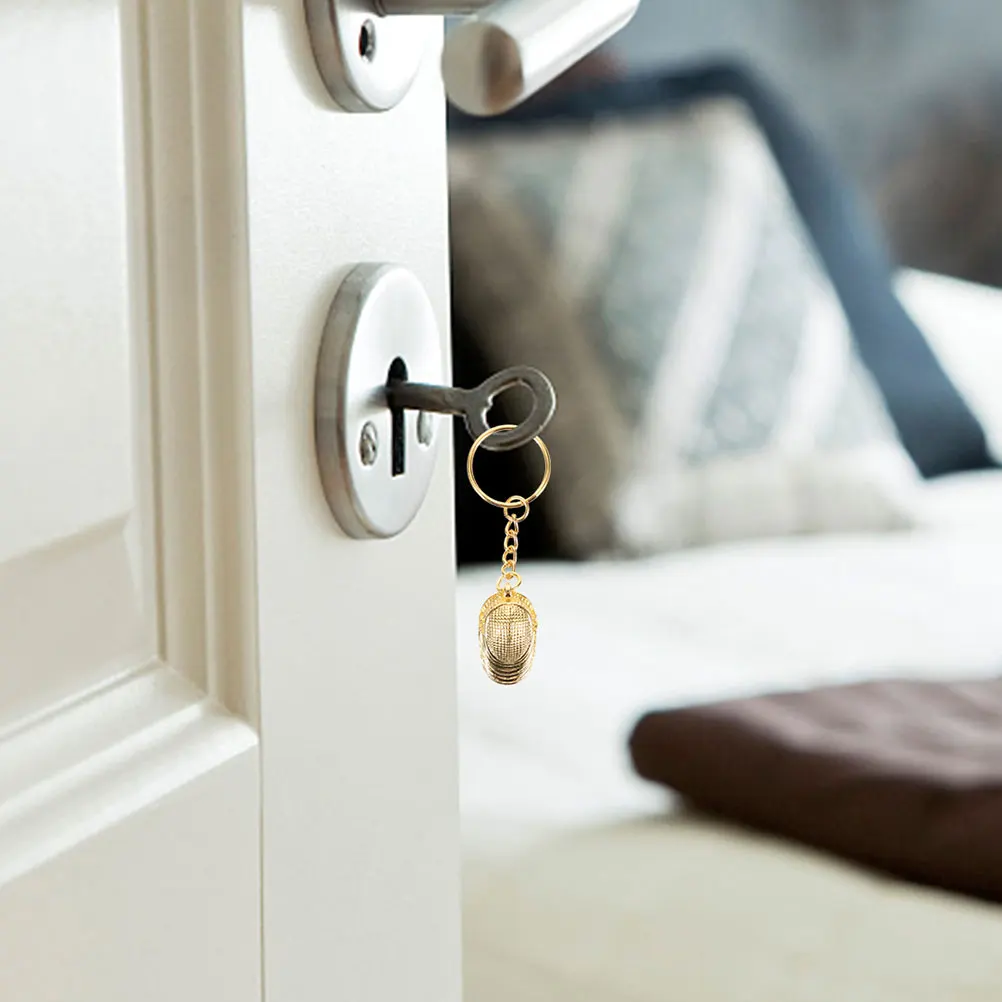 

2pcs Fencing Keychain Metal Pendant Decorative Bag Charm Wear-Resistant Portable Key Accessory Small Chic Hanging Ornament For