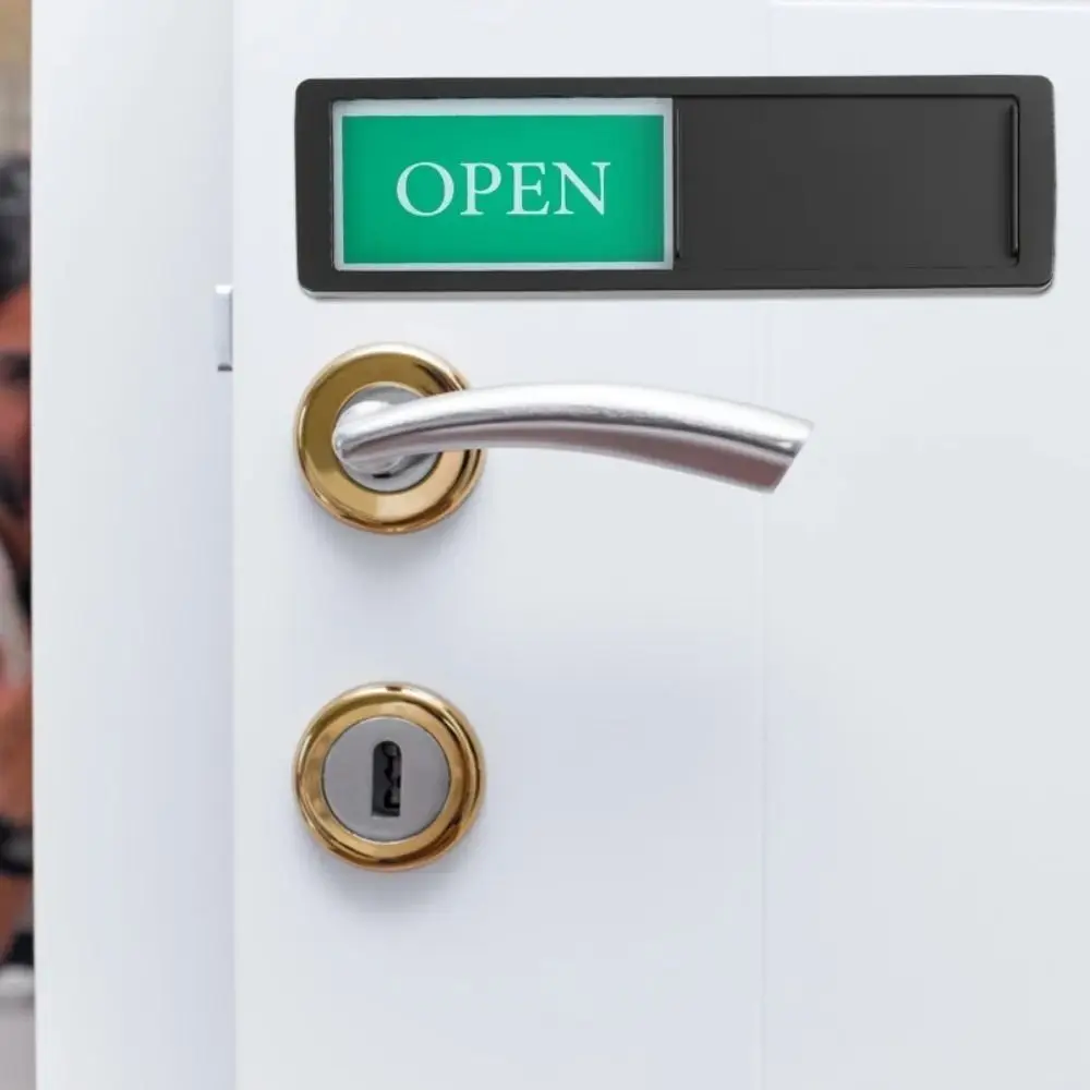 Distinctive Design Magnetic OPEN Slide Sign DIY Durable CLOSED Slider Signs Convenient Double Sided OPEN CLOSED Signboard Door