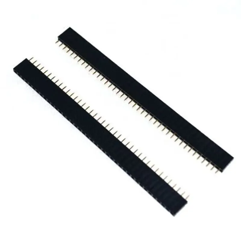 2.54MM spacing row single row bus bar pin socket 1*2P3P4P5P6P7P8P10P12P--40P