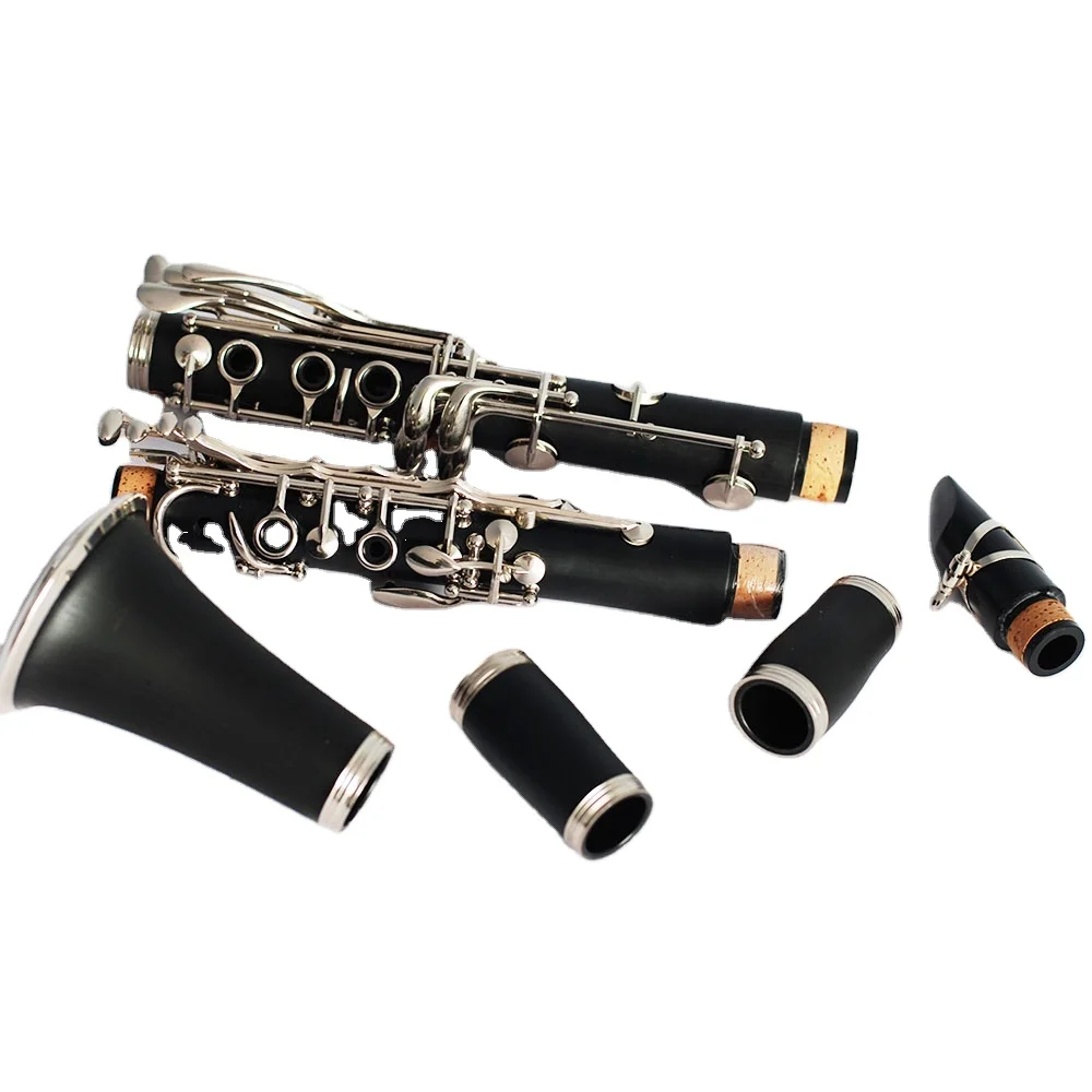 Nickel Plated 18-Keys Ebonite Bb Clarinet