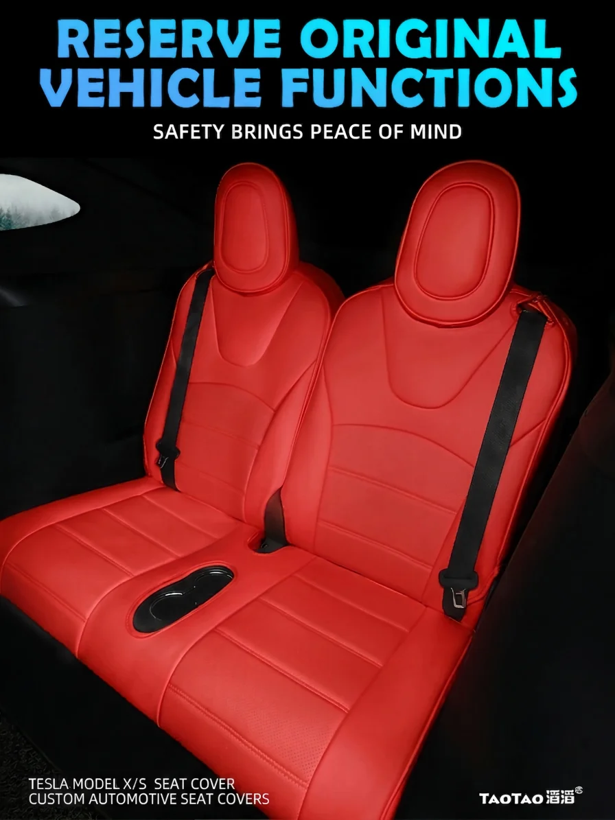 Custom Fit for 2027 Tesla Model X Model S 2014-2027 5/6/7 Seater PU Leather Full Set Car Seat Covers Car Protectors Accessories