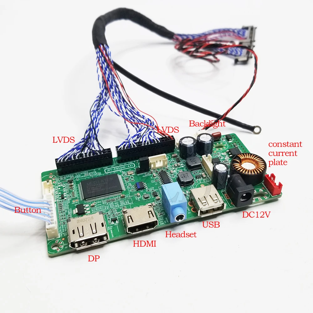 LCD コントローラボードゲームモニターディスプレイドライバ M270KCJ-L5B DP + HDMI + USB 1920x1080@180hz 200hz 2560x1440@100hz 4ch 92P LVDS