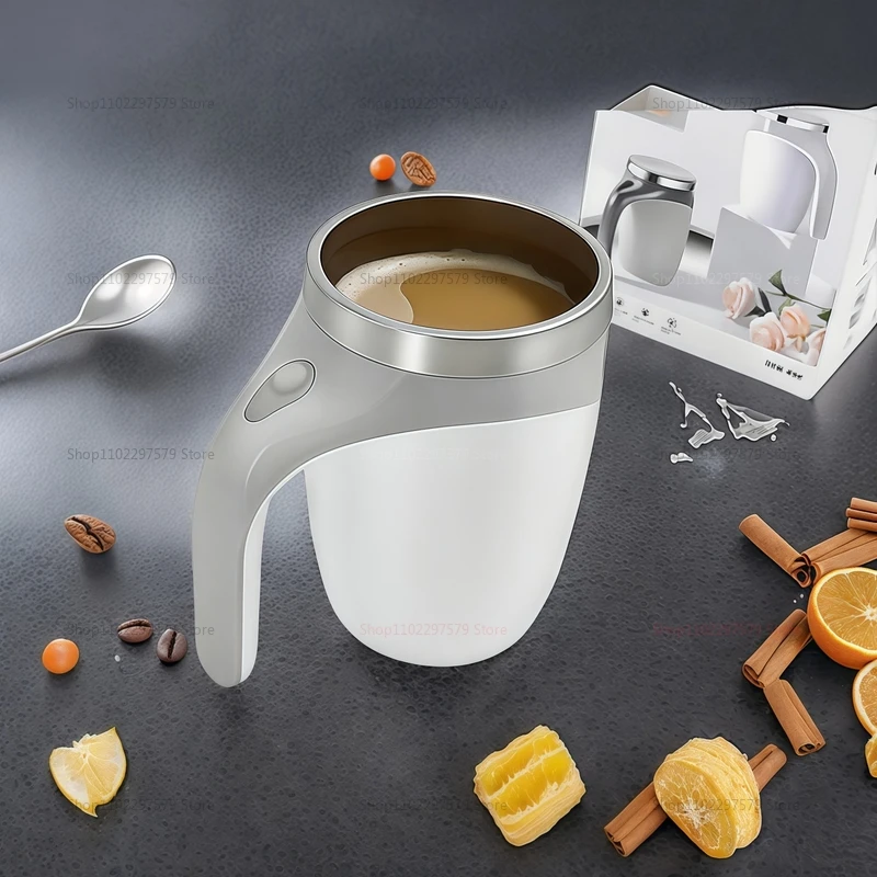 مقاومة للتآكل 304 الفولاذ المقاوم للصدأ القهوة الحليب التلقائي اثارة كوب مغناطيسي المحمولة محرك كهربائي قابلة للشحن القدح #5