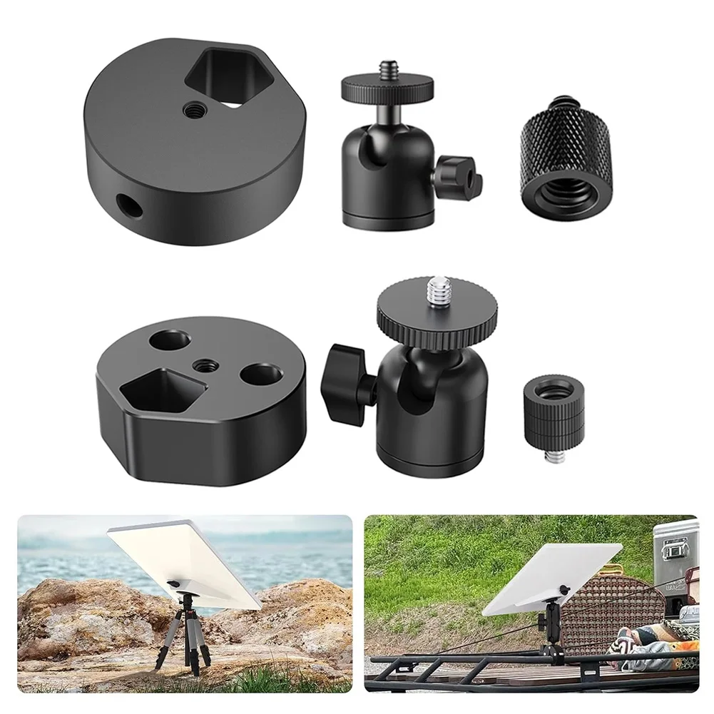 

Compatible With For Starlink Mini Adapter For Starlink Mini Tripod Aluminum Adapter With Ball Head 1/4-20 And 3/8-16 Tool Part