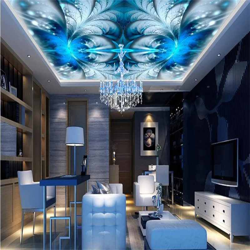 

New Style Ceiling 3D Wallpaper Mural For Living Room Bedroom Wall Stickers Home Decor Papel De Parede