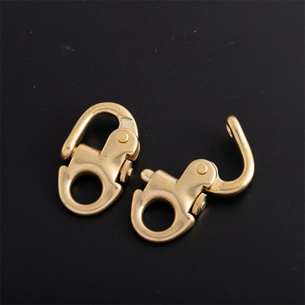 Fashion Brass Brass Buckle Clasp Swivel Design Joint Connector Keychain Ring Hook Bag Keychain Ring Bag Strap Accessories