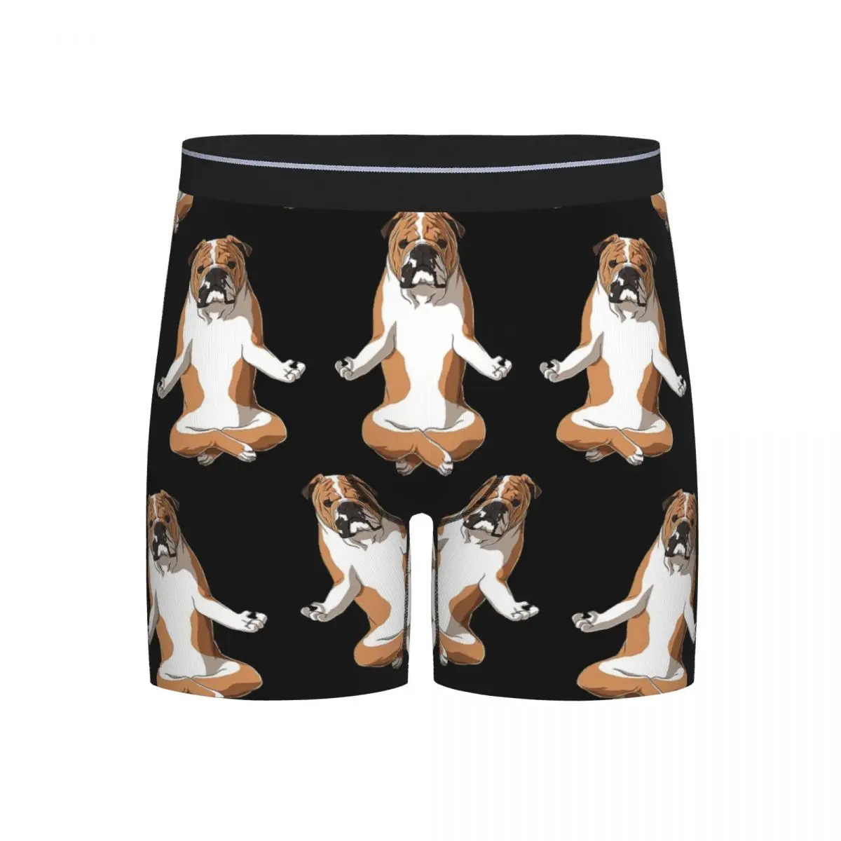 

Long Boxer Underpants Shorts English Bulldog Dog Yoga Panties Male Comfortable Underwear for Homme Man Boyfriend Gifts