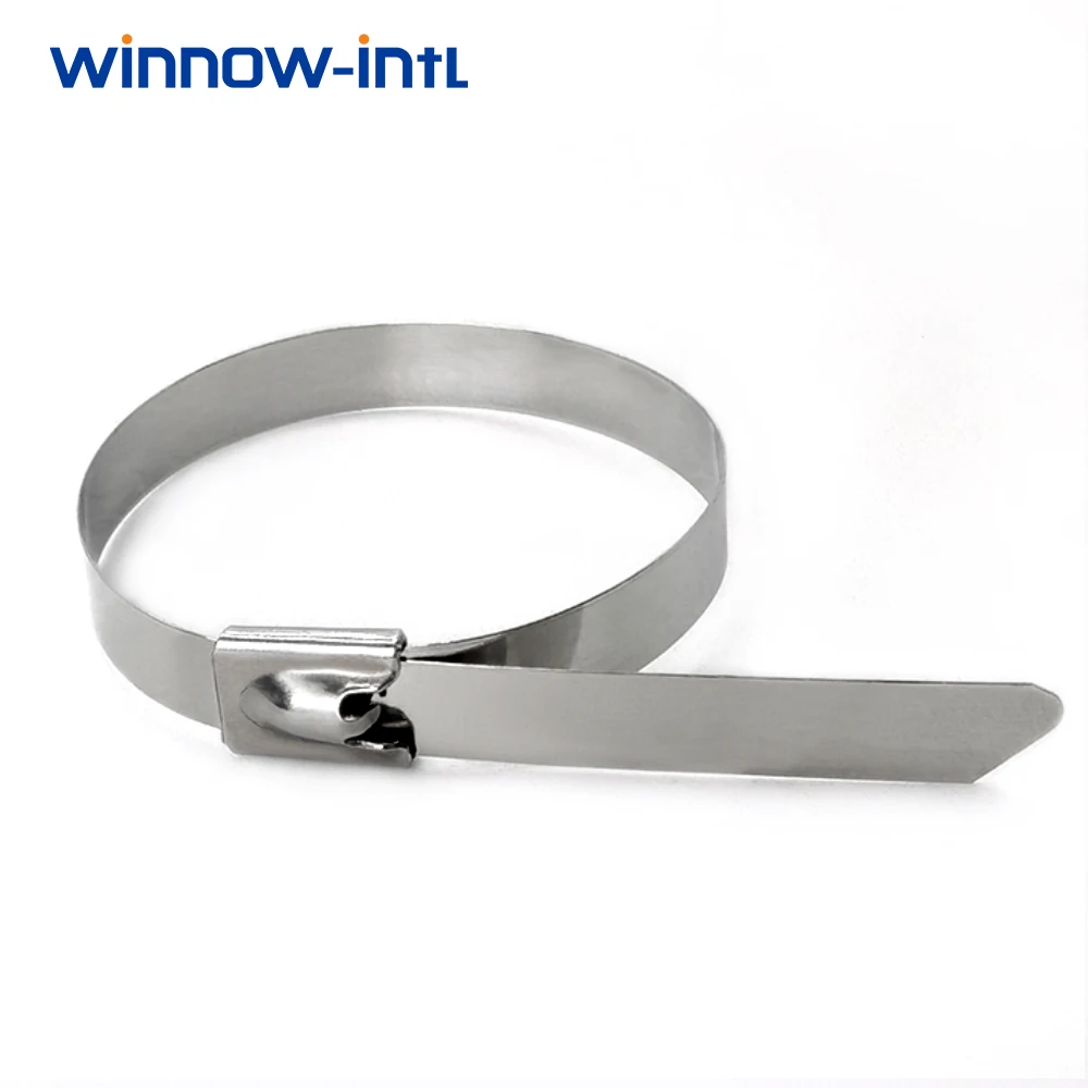 20/40/60/100Pcs 4.6*150 Stainless Steel Metal Cable Tie Exhaust Wrap Locking Metal Zip-Exhaust Multifunctional Locking Cable Tie