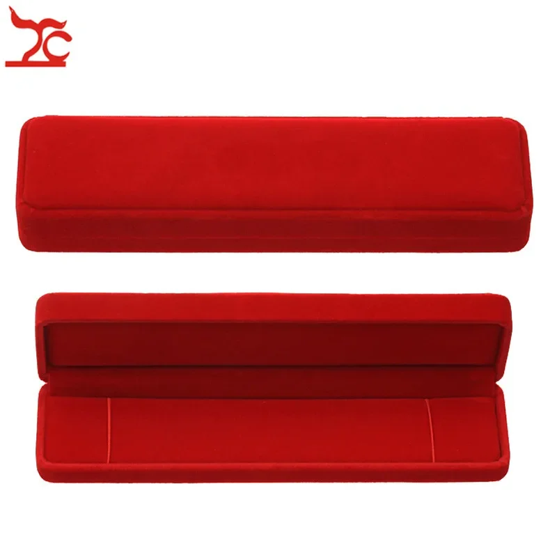 Quality Wedding Jewelry Storage Case Amazing Red Velvet Ring Earrings Necklace Pendant Bracelet Storage Organizer Gift Box