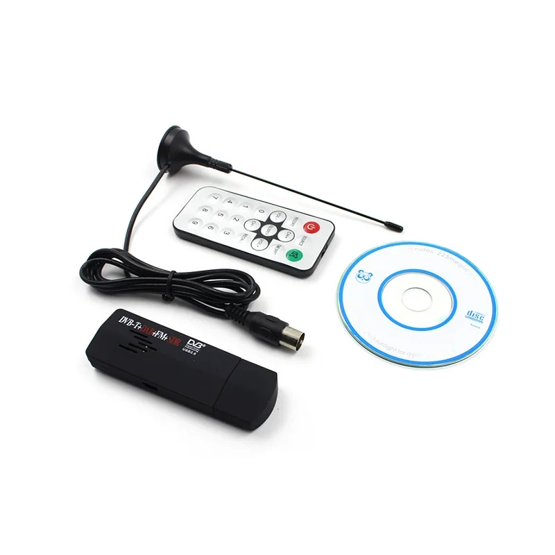 Receptor de antena de TV, sintonizador USB DVB-T + RTL-SDR Realtek RTL2832U + R860 DVB-T, venta al por mayor