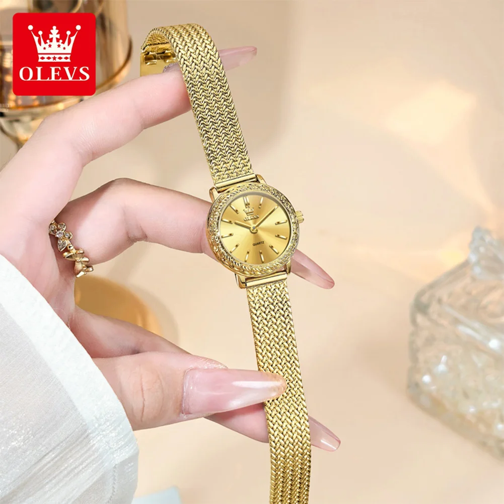 OLEVS 5643 Women Watch Original Simple Watches For Women Quartz Watch Waterproof Luminous Gifts For Women Reloj Mujer