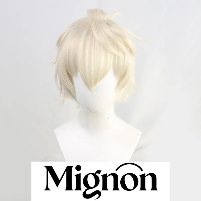 เก็นชิน อิมแพ็ค เบนเน็ตต์ คอสเพลย์ วิกผม ผมสั้นแหลม ของขวัญวันฮาโลวีน