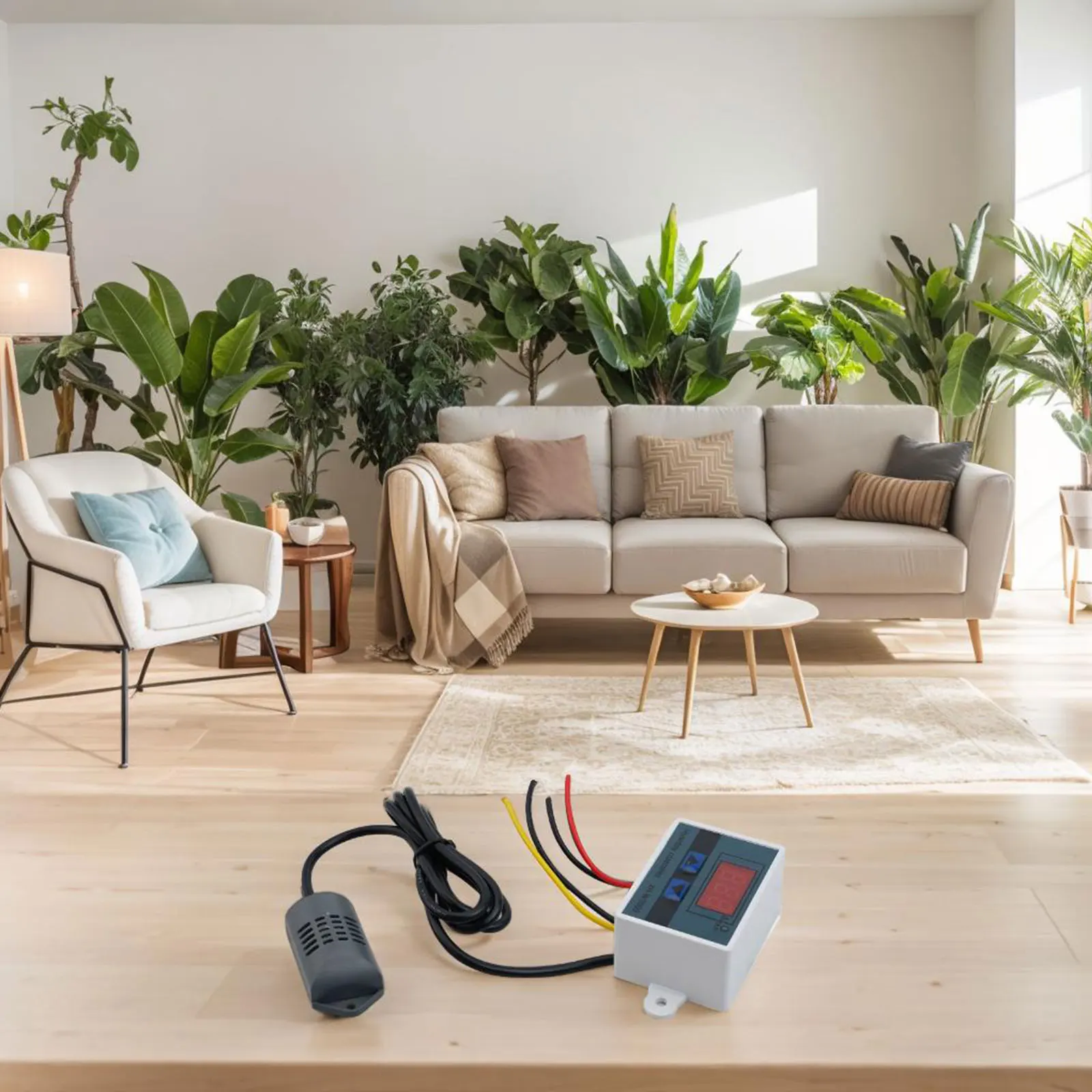 Interruptor controlador de humedad, higrómetro con sensor de humedad, control automático para humidificador, confiable y preciso