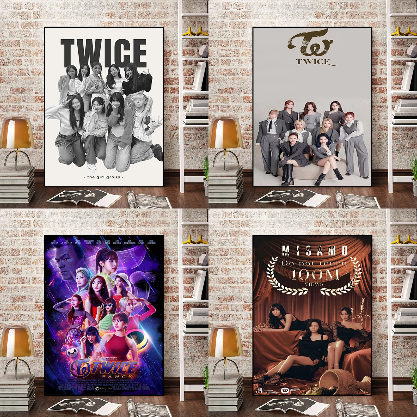 Wall Decoration Poster TWICE Kpop Girls Group Posters Home Decor Art Mural Decorative Paintings Painting Room Decorations Canvas