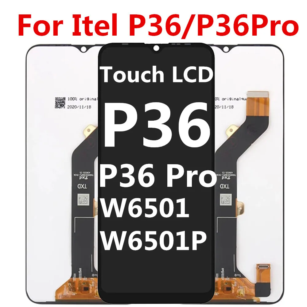 

Black 6.6 inch For Itel P36 W6501 / For Itel P36 PRO W6501P LCD Display Touch Screen Digitizer Assembly Replacement parts