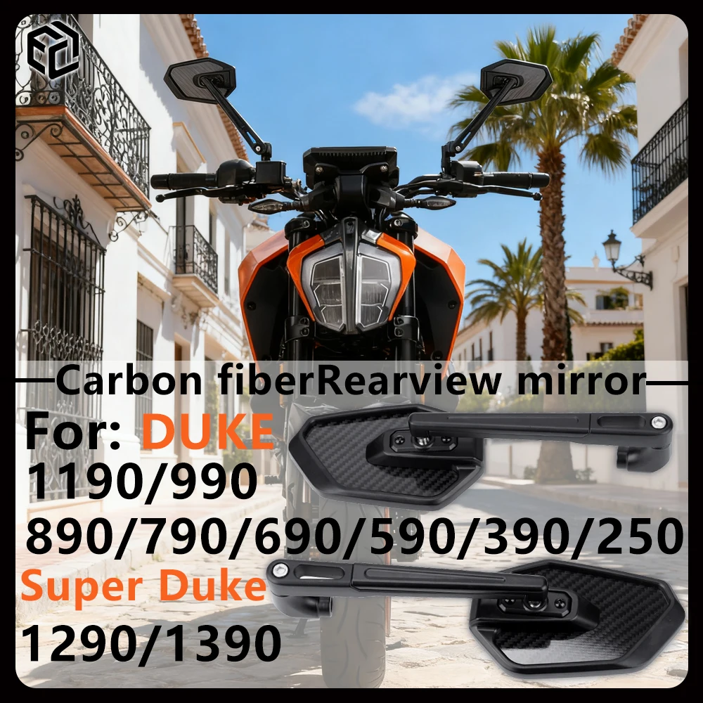 

Motorcycle Rearview Mirror Carbon Fiber Material for Duke 1190 990 890 790 690 590 390 250 Super Duke 1290 1390 CNC Espejos Moto