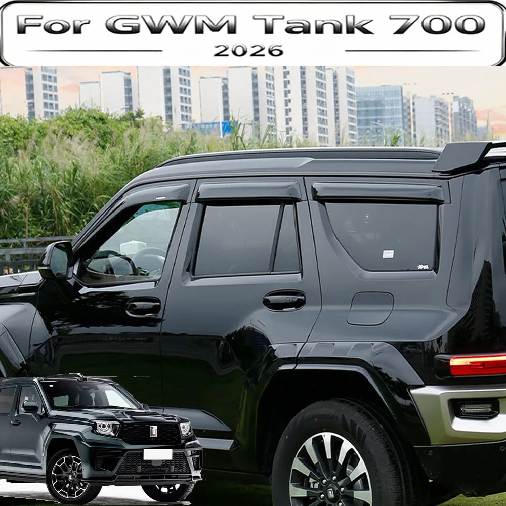Fit For GWM Tank 700 2026 Hi4-T/Z Window Visor Rain Guard Thickened Widened Essential Custom Exterior Modification Accessories