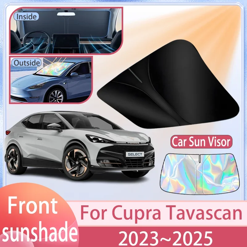 

Car Front Windshield Sunshade For Cupra Tavascan 2023 2024 2025 Windshield Sunshade Cover Anti UV Protection Accessories